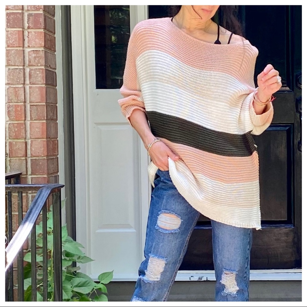 SPRING COLOR BLOCK SOFT SWEATER - Picture 3 of 6